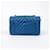 Chanel Mini borsa a tracolla Chevron classica Blu - vista 4