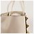 Valentino Borsa Shopper e Borsa a Spalla Roman Stud Bianco - vista 5