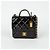 Chanel Schultertasche mit Klappe und Obergriff Schwarz - Ansicht 2