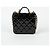 Chanel Schultertasche mit Klappe und Obergriff Schwarz - Ansicht 4