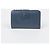 Saffiano Prada Billetera compacta con logo de metal Azul - vista 4