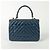 Trendy CC Chanel Borsa Tote e a Spalla CC Small Trendy Blu - vista 3