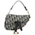 Saddle Dior Borsa a spalla mini sella obliqua Blu