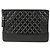 Chanel Gabrielle Große Clutch Schwarz