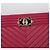 Chanel Clutch Medio Chevron Boy Rosso - vista 3