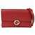 Gucci Roter Mini-Leder-Wallet mit Kette