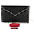 Valentino Clutch Envelope Rockstud Nero