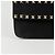 Valentino Clutch con tracolla pieghevole Rockstud Nero - vista 3
