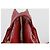 Saint Laurent Borsa tote piccola Chevron Rosso - vista 5