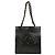 Chanel Borsa Shopper Tote con Logo CC da Spalla Nero