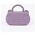 Chanel Borsa a spalla piccola CC Logo Porpora - vista 3