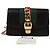 Gucci Borsa a tracolla incrociata Silvi Super Mini Chain Nero