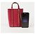 Valentino Borsa a Spalla Rockstud Chain Tote Rosa - vista 7