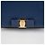 Salvatore Ferragamo Borsa a tracolla incrociata Genie Barrel Bow Blu - vista 3