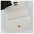 Chanel Borsa a tracolla mini flap con logo CC Bianco - vista 8