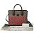 Gucci Kleine Schultertasche mit Flechtmuster Braun