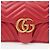 Gucci Borsa a spalla incrociata GG Marmont Small Rosso - vista 3
