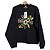 Kenzo Schwarzes Sweatshirt mit Floralprint Mehrfarben