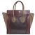 Céline Borsa Tote Micro Luggage di Celine Marrone Nero Bordò - vista 2