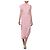 Vestido maxi drapeado asimétrico rosa Victoria Beckham Otoño 2024