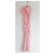Vestido maxi drapeado asimétrico rosa Victoria Beckham Otoño 2024 - vista 3