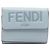 Fendi Blue Leather Tri-fold Wallet
