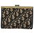 Pochette in tela Trotter Christian Dior Blu Navy Oro Auth 163016 - vista 2