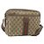 Borsa a Spalla GUCCI GG Supreme Web Sherry Line PVC Beige Oro Auth 158516 D'oro