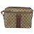 Borsa a Spalla GUCCI GG Supreme Web Sherry Line PVC Beige Oro Auth 158516 D'oro - vista 2
