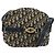 Borsa a Spalla in Tela Trotter Christian Dior Blu Navy Oro Auth 162249 D'oro