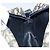 Borsa a Spalla in Tela Trotter Christian Dior Blu Navy Oro Auth 162249 D'oro - vista 19