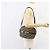 Borsa a Spalla in Tela Trotter Christian Dior Blu Navy Oro Auth 162249 D'oro - vista 20