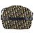 Borsa a Spalla in Tela Trotter Christian Dior Blu Navy Oro Auth 162249 D'oro - vista 3
