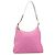 Borsa a Spalla PRADA in Nylon Rosa Argento Auth 160914 - vista 2