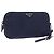 Pochette Prada Nylon Blu Navy Argento Auth hk3259