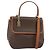 Céline Borsa a mano in tela Macadam CELINE in pelle PVC 2 in 1 marrone oro Auth 161001