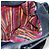 Borsa a Spalla LOEWE Nylon Blu Navy Oro Auth 159401 D'oro - vista 19