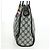 Bolsa de mão GUCCI GG Supreme Sherry Line PVC Marinho Ouro Auth 162954 Dourado Azul marinho - vista 4