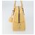 Prada Borsa a Spalla in Pelle Gialla Argento Auth hk3313 Giallo - vista 5