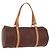 Bolso de mano ETRO de PVC marrón y dorado Auth 158540