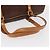 Bolso de mano ETRO de PVC marrón y dorado Auth 158540 - vista 7
