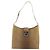 Borsa a Spalla Gancini in Pelle Beige Argento Auth 161036 di Salvatore Ferragamo - vista 2