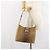 Borsa a Spalla Gancini in Pelle Beige Argento Auth 161036 di Salvatore Ferragamo - vista 23