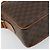 Céline Borsa a spalla circolare in tela Macadam CELINE in pelle PVC marrone oro Auth 161000 D'oro - vista 11