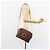 Céline Borsa a spalla circolare in tela Macadam CELINE in pelle PVC marrone oro Auth 161000 D'oro - vista 22