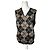 Vintage Fendi Wollwesten Schwarz Braun L/XL