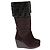 Botas Fendi de ante marrón talla 38 Castaño