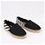 Off White OFF-WHITE Stripes Flat Espadrillas in Black and White Diagonals, Size 37 EU - view 2