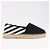 Off White OFF-WHITE Stripes Flat Espadrillas in Black and White Diagonals, Size 37 EU - view 3