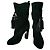 Burberry NUEVAS - SUPERBAS BOTINES ORIGINALES LANVIN DE CUERO SEDA TALLA 37 Negro